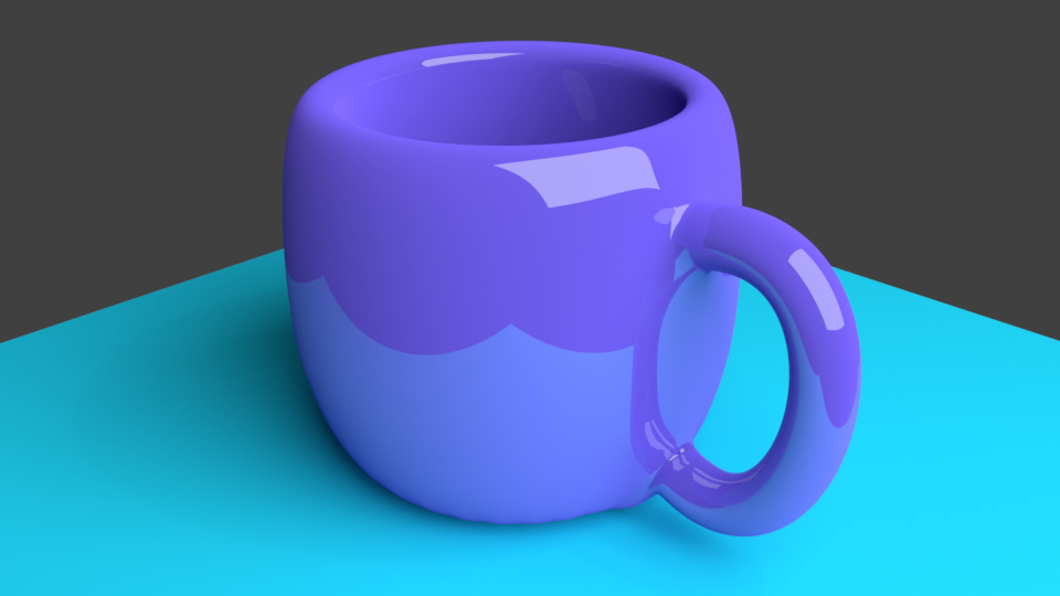 Blender 3D modeling timelapse - Water Mug or Coffee Cup 